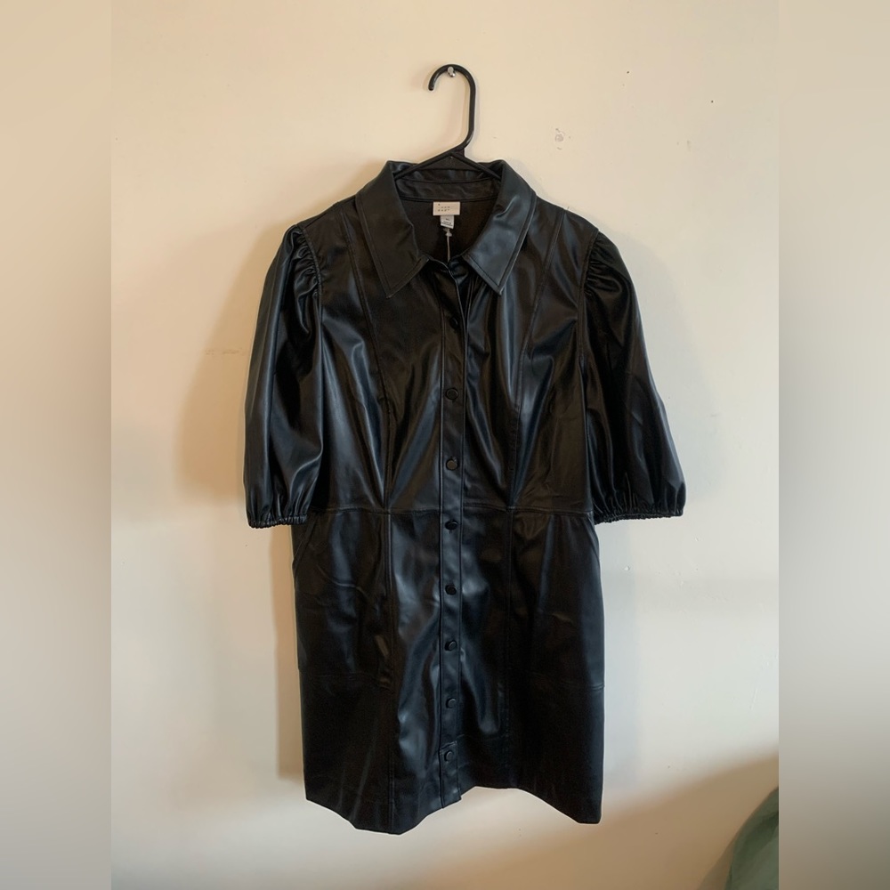 A New Day faux leather dress
